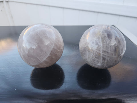 Black moonstone sphere 1.1 pounds