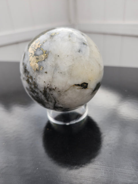 Opal pyrite sphere