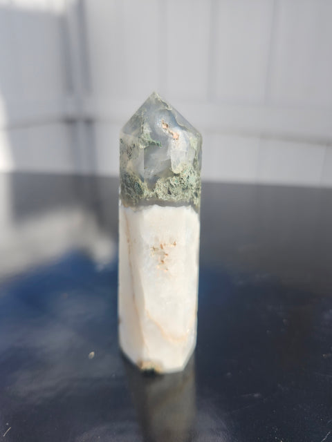 Moss agate tower