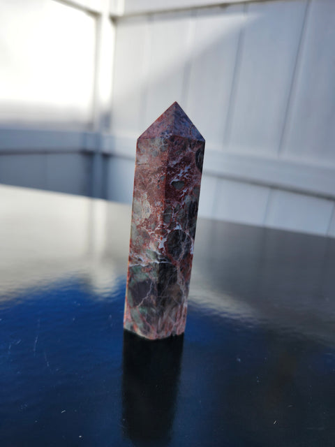 Brecciated jasper tower