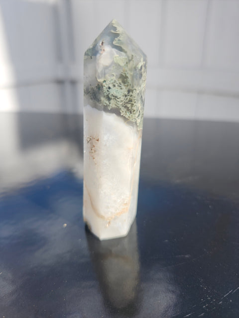 Moss agate tower