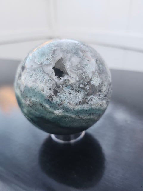 Ocean jasper sphere