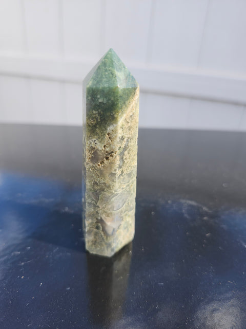 Moss agate tower