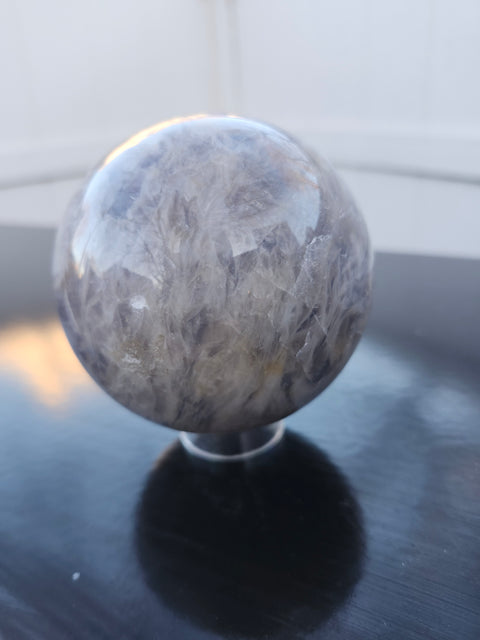 Black moonstone sphere 1.10 pounds