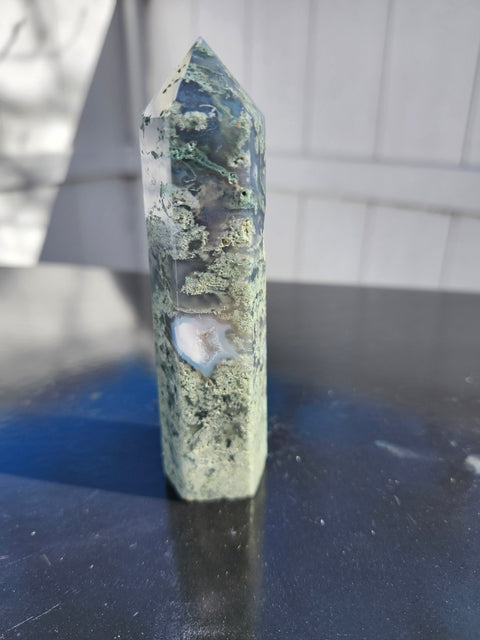 Moss agate tower