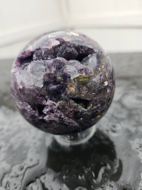 Purple opalized fluorite