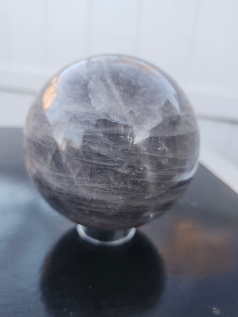 Black moonstone sphere 1.10 pounds