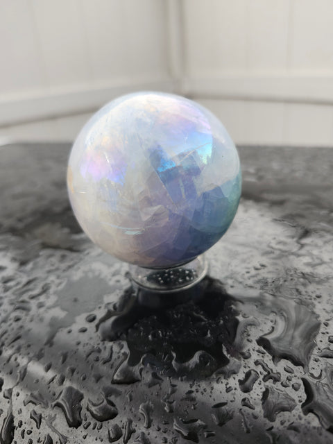 Blue calcite sphere