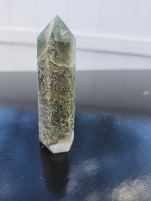 Moss agate tower