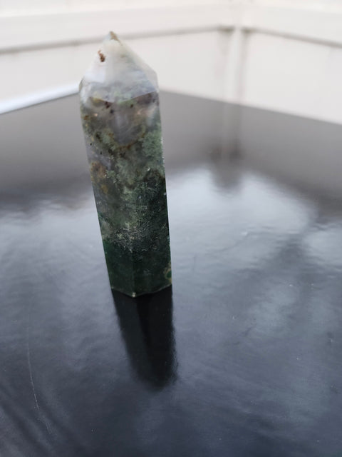 Moss agate tower