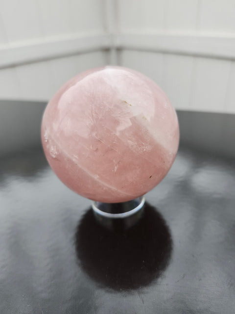 Rose quartz sphere