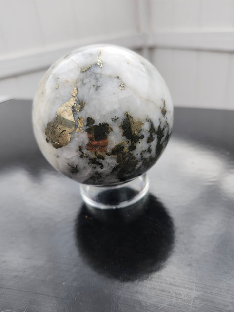 Opal pyrite sphere