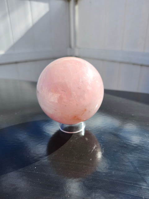 Rose quartz sphere