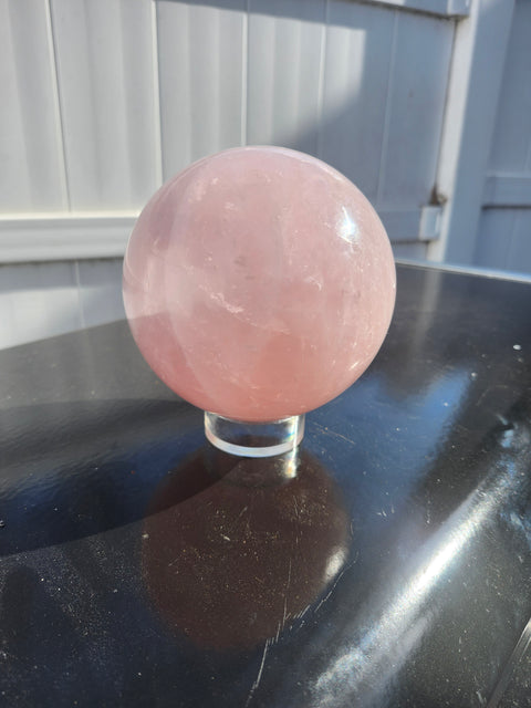 3.10 pound rose quartz sphere