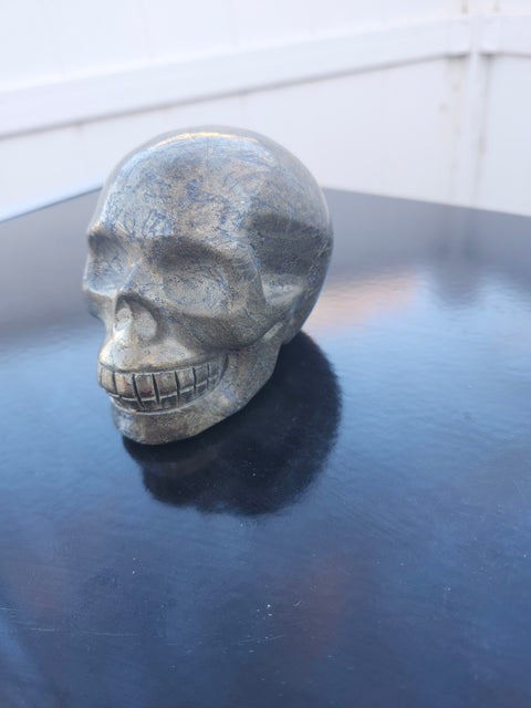 Pyrite skull