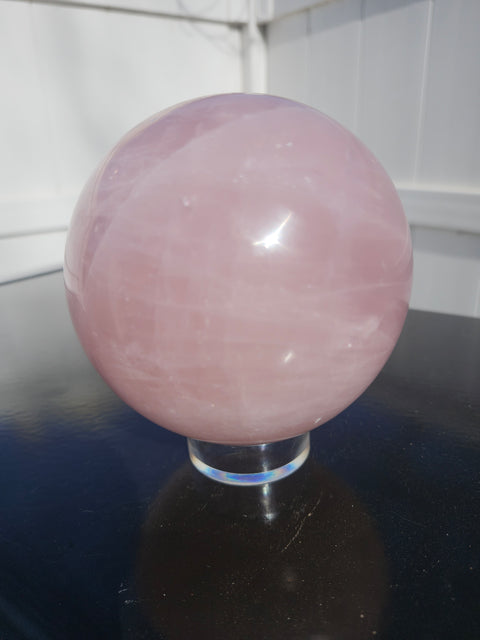 3.10 pound rose quartz sphere