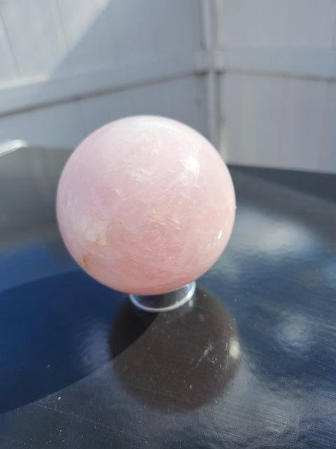 Rose quartz sphere