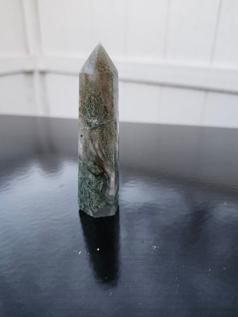 Moss agate tower