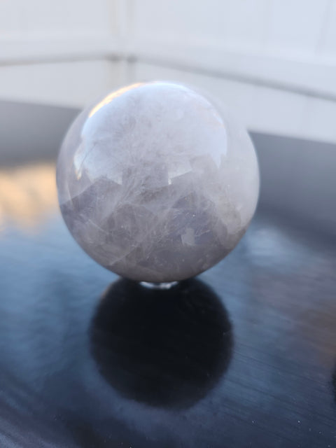 Black moonstone sphere 10 ounces