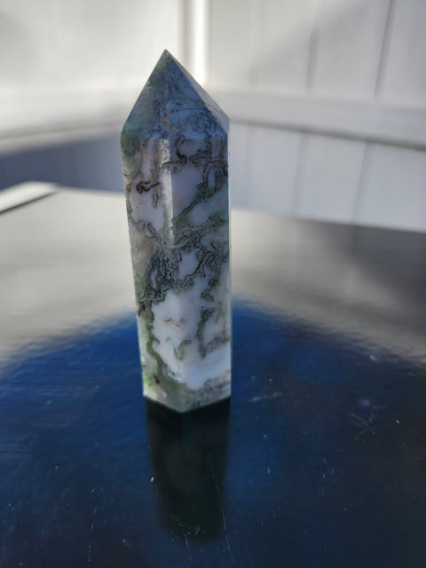 Moss agate tower