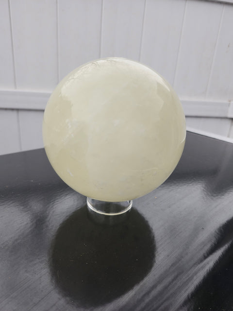 Massive 5.6 pound honey calcite sphere