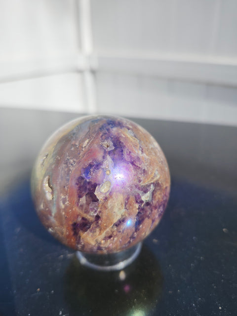 Aura quartz sphere