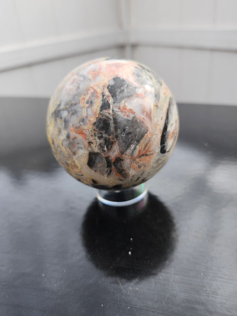 Crazy agate sphere