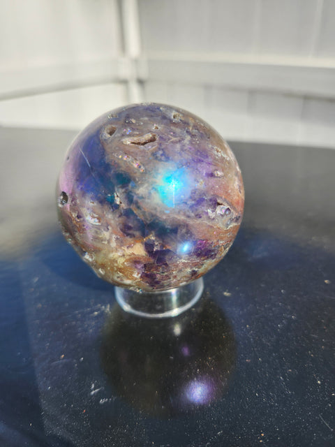 Aura quartz sphere