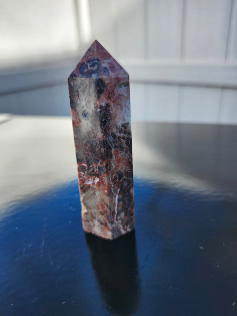 Brecciated jasper tower