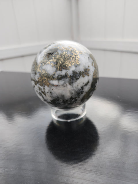 Opal pyrite sphere