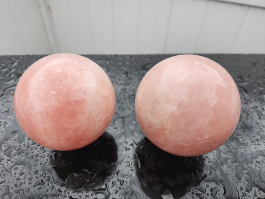 2.2 pound rose quartz sphere