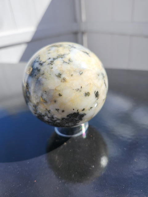 Opal pyrite sphere