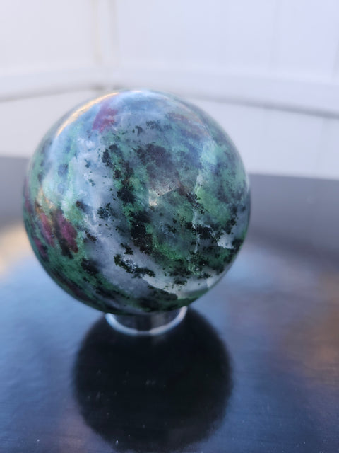 Ruby in zoisite sphere uv reactive