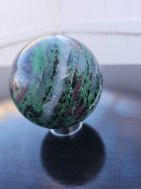 Ruby in zoisite sphere uv reactive