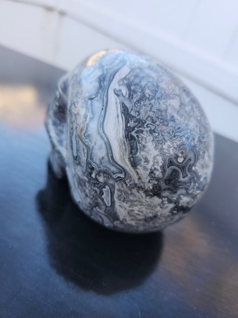 Picasso jasper skull