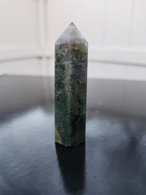 Moss agate tower