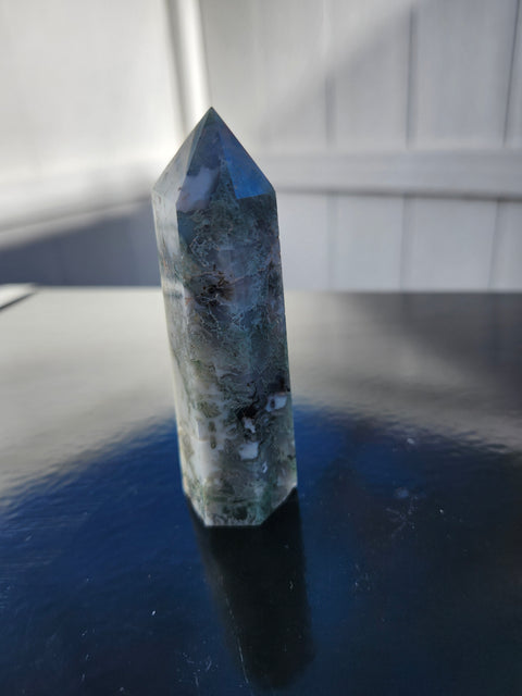 Moss agate tower