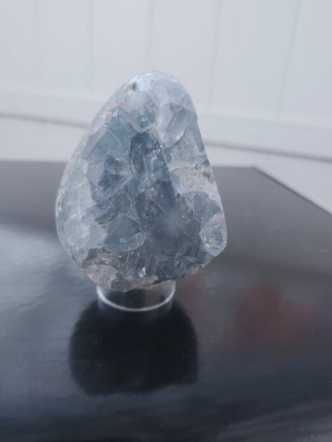 Blue calcite cluster