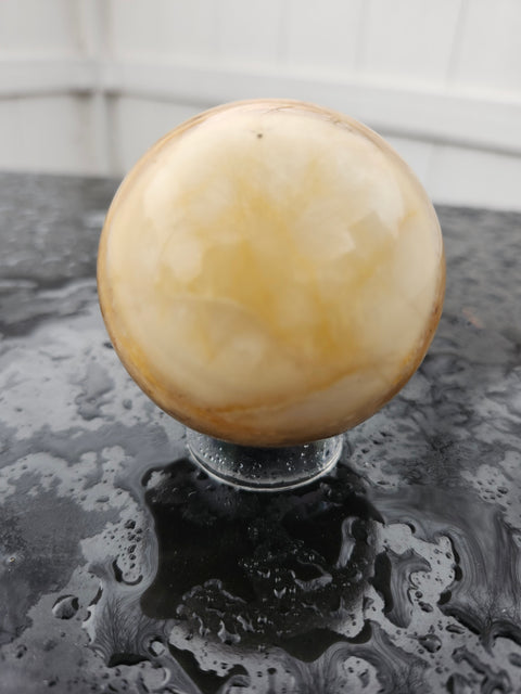 Yellow jasper sphere