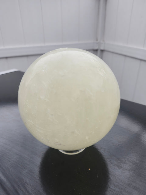 Massive 5.6 pound honey calcite sphere