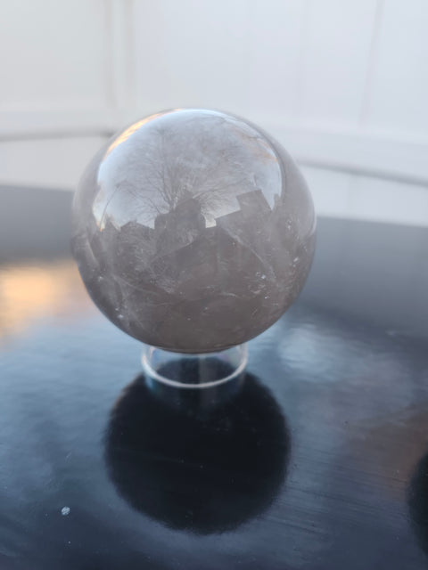 Black moonstone sphere 12 ounces