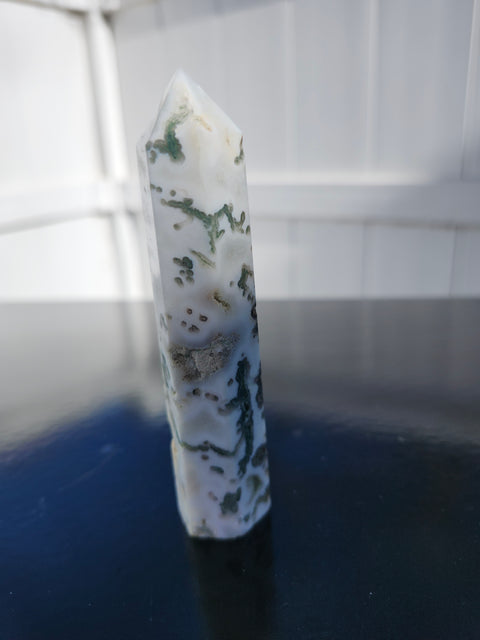 Moss agate tower