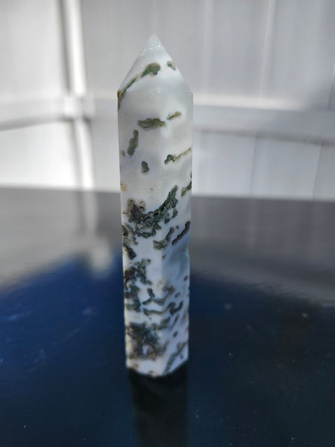 Moss agate tower