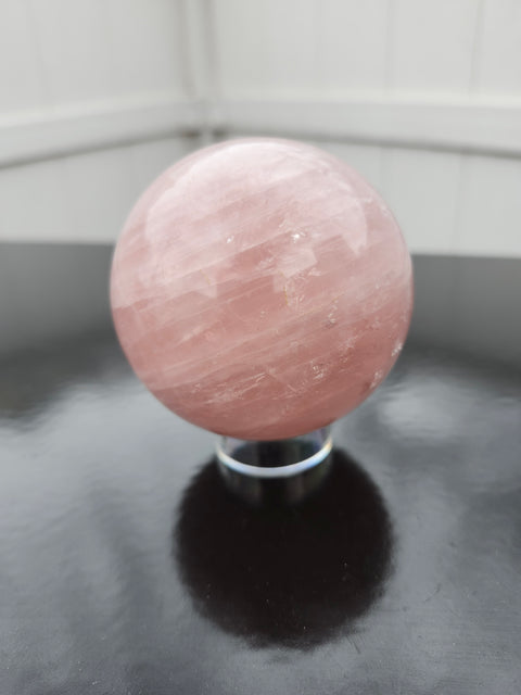 Rose quartz sphere