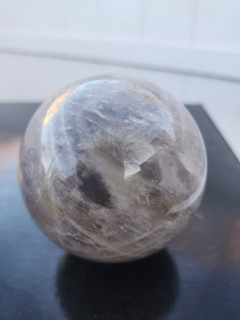 Black moonstone sphere 1.1 pounds