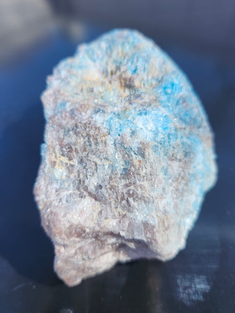 Raw Blue apatite 12.5 ounces