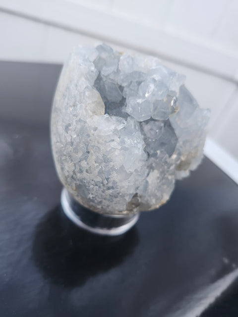 Blue calcite cluster