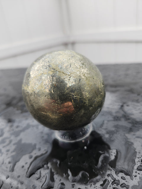 opal,pyrite sphere